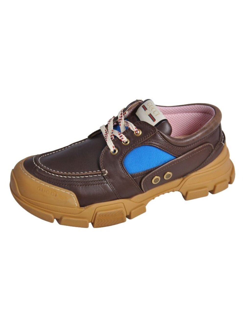 Gucci Sneakers Boatrek Boat Trek Lace-up Shoes Leather Brown 9